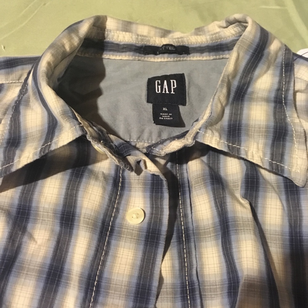 GAP fitted striped shirt XL